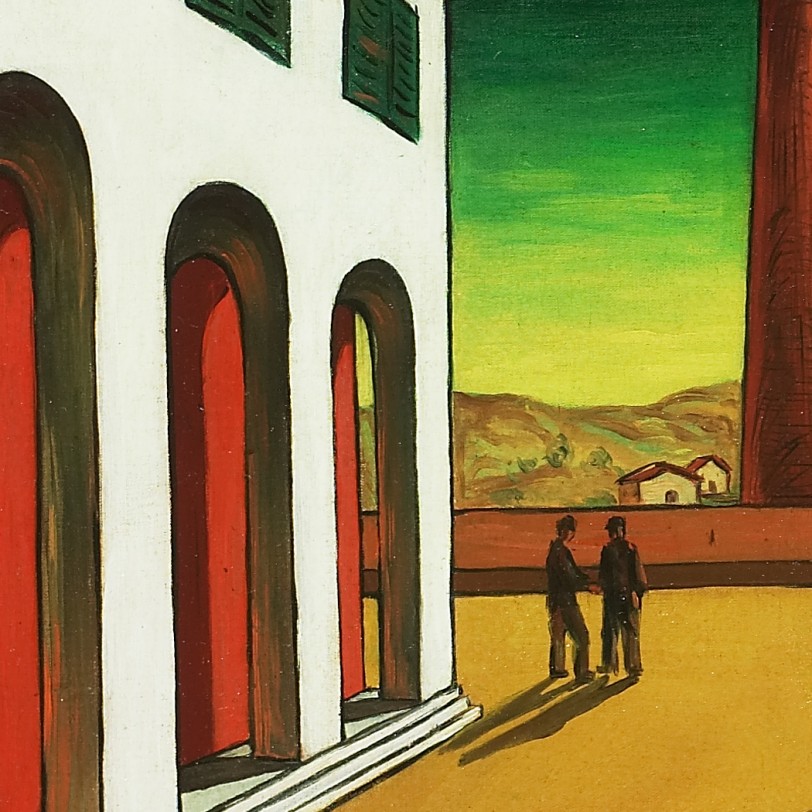 Giorgio de Chirico Piazza d'Italia, 1952 - Salamon Gallery ...